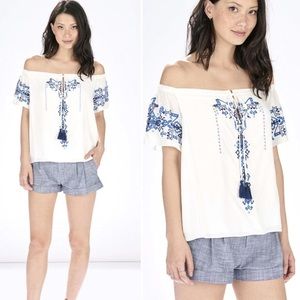 Parker embroidered top medium